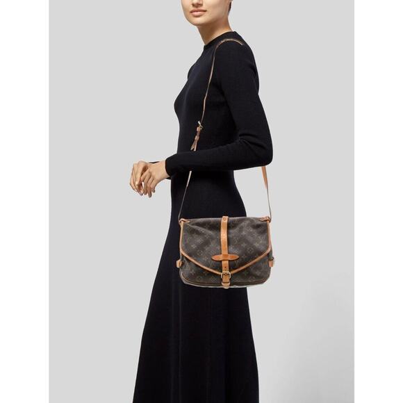 Louis Vuitton Saumur Shoulder Bag 30 Brown Monogram Canvas AR0915 - Picture 6 of 15